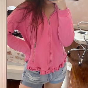 bebe pink rhinestone jacket